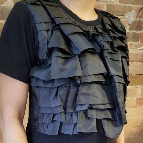 *NWT* CDG tee ruffles - S - Picture 2 of 5